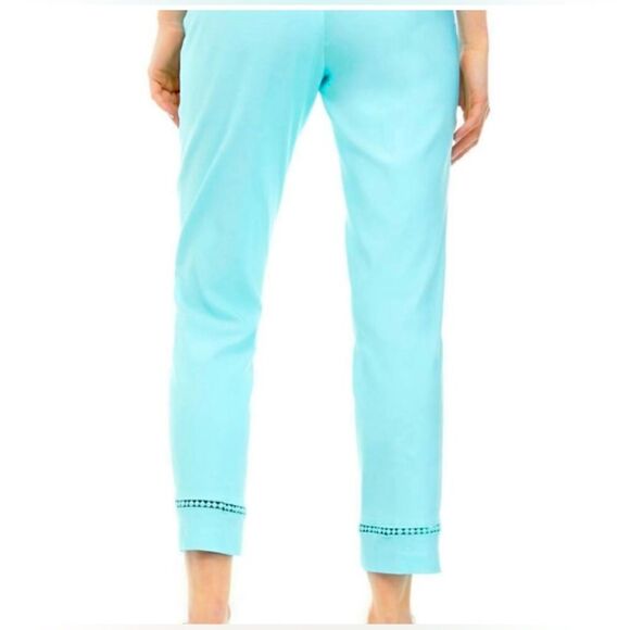 NWT women’s Crown & Ivy light blue aqua scoop ankle fashion pants size 4 - Picture 2 of 11